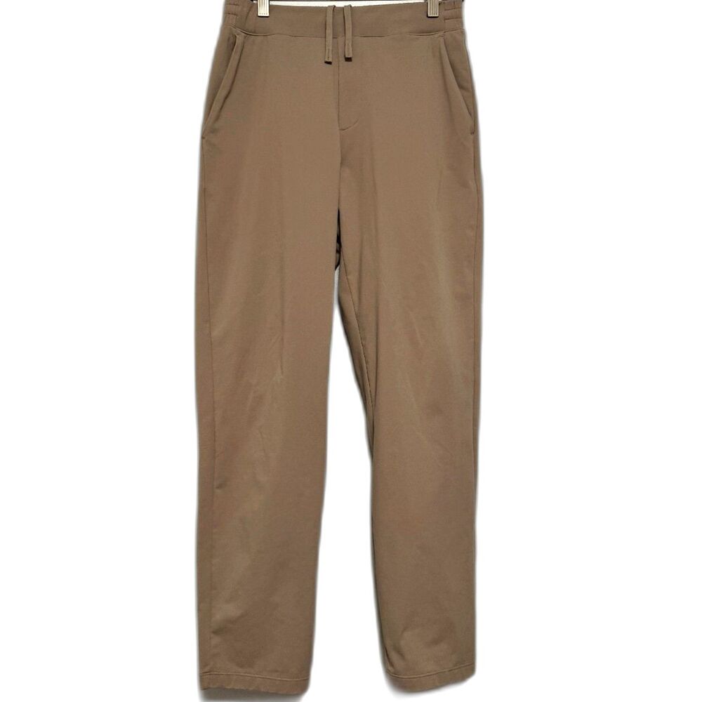 Uniqlo Men's Ultra Stretch DRY-EX Tapered Pants Dark Brown S AIRism Drawstring